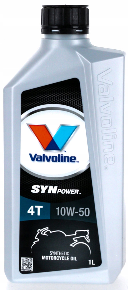 VALVOLINE SYNPOWER 4T 10W50 MOTORCYCLE OIL - 1L