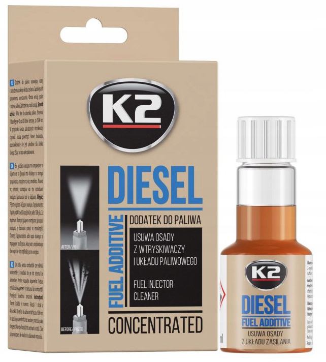 K2 DIESEL DO CZYSZCZENIA WTRYSKIWACZY DIESLA 50ML