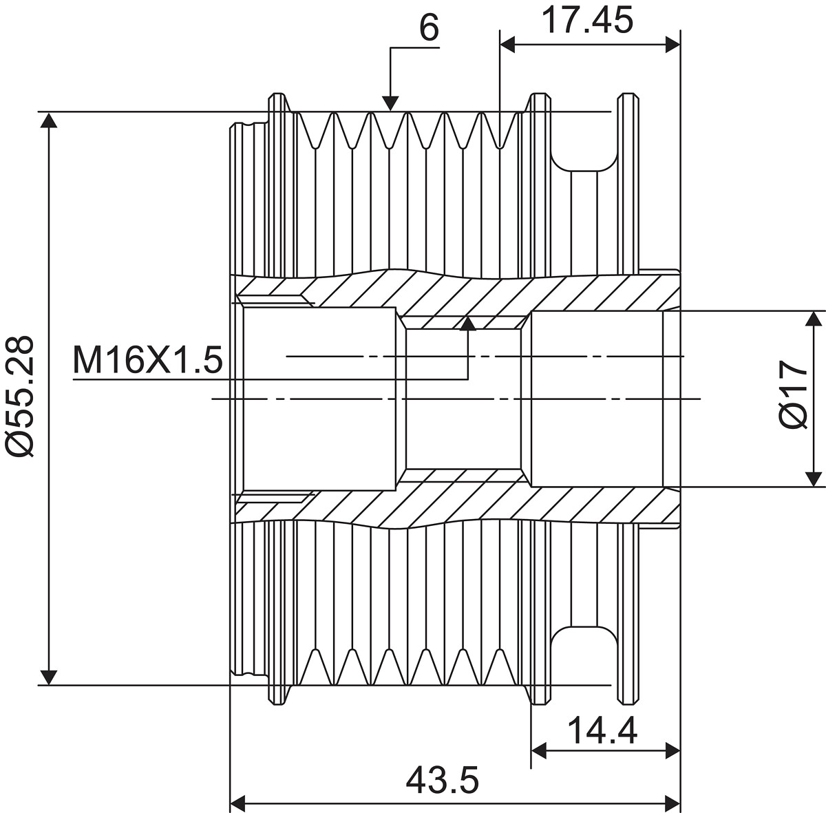 FREE WHEEL PULLEY_588004_03