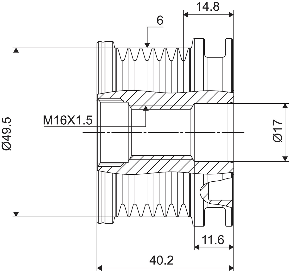 FREE WHEEL PULLEY_588016_03