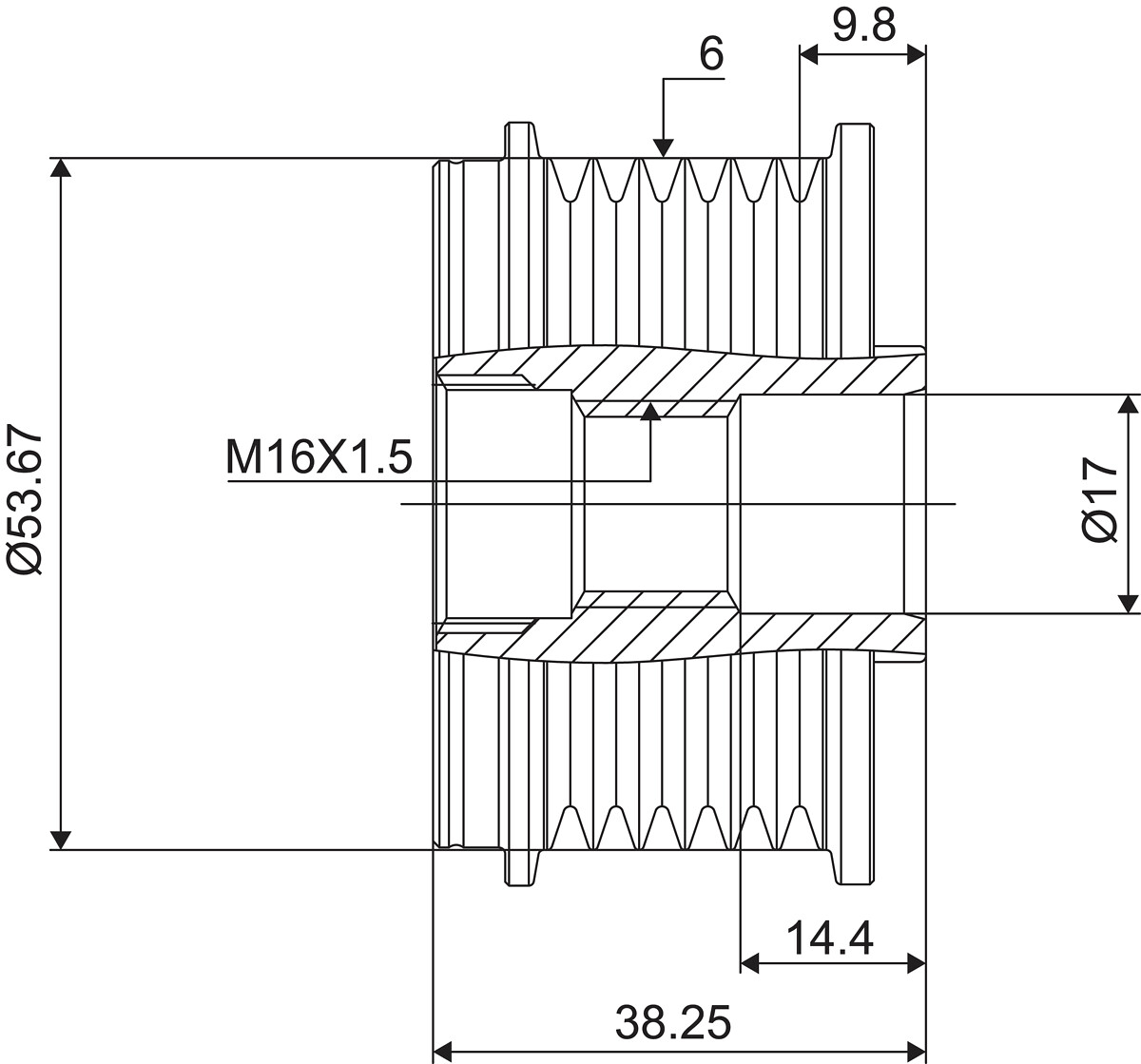 FREE WHEEL PULLEY_588028_03
