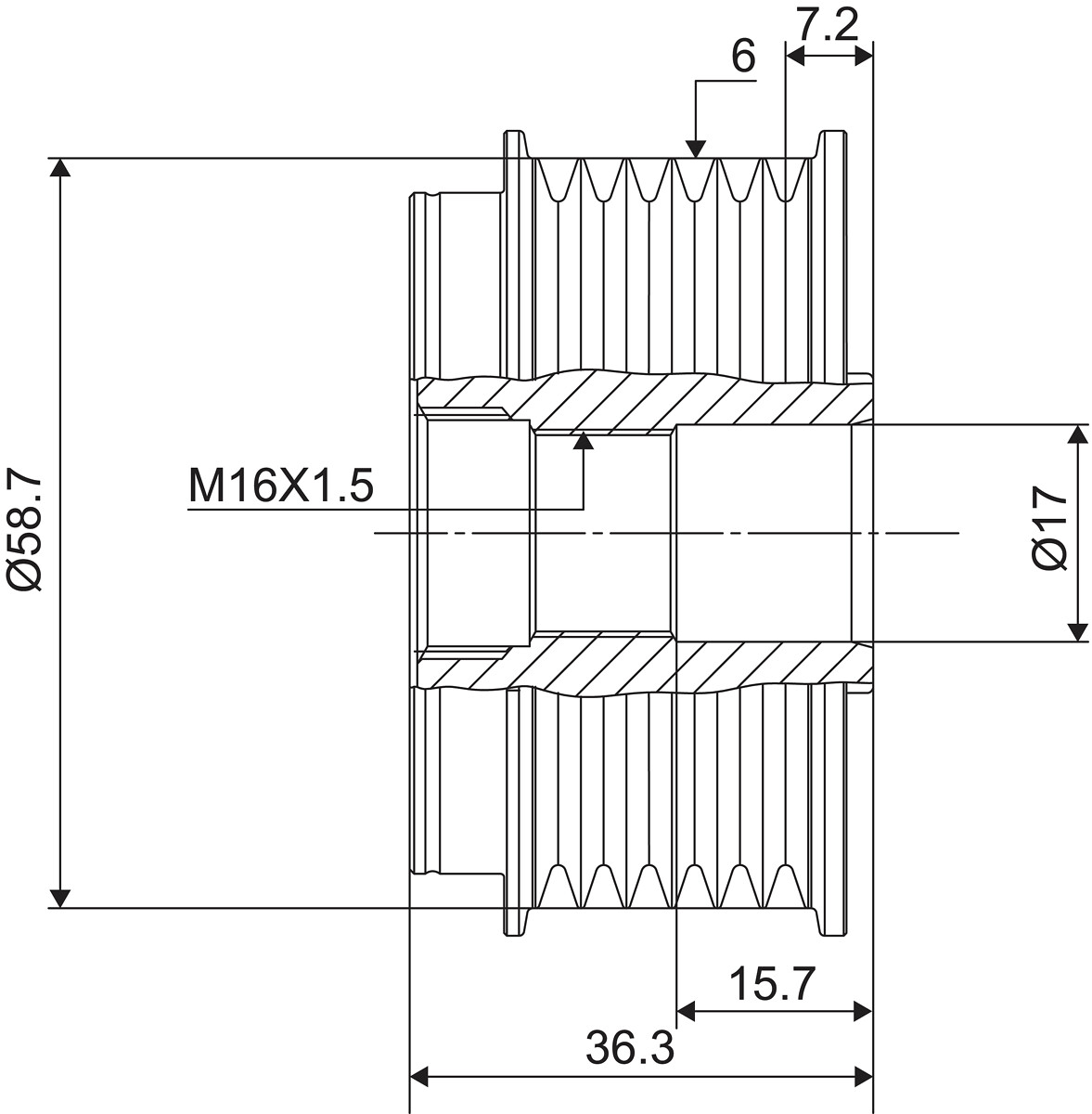 FREE WHEEL PULLEY_588042_03