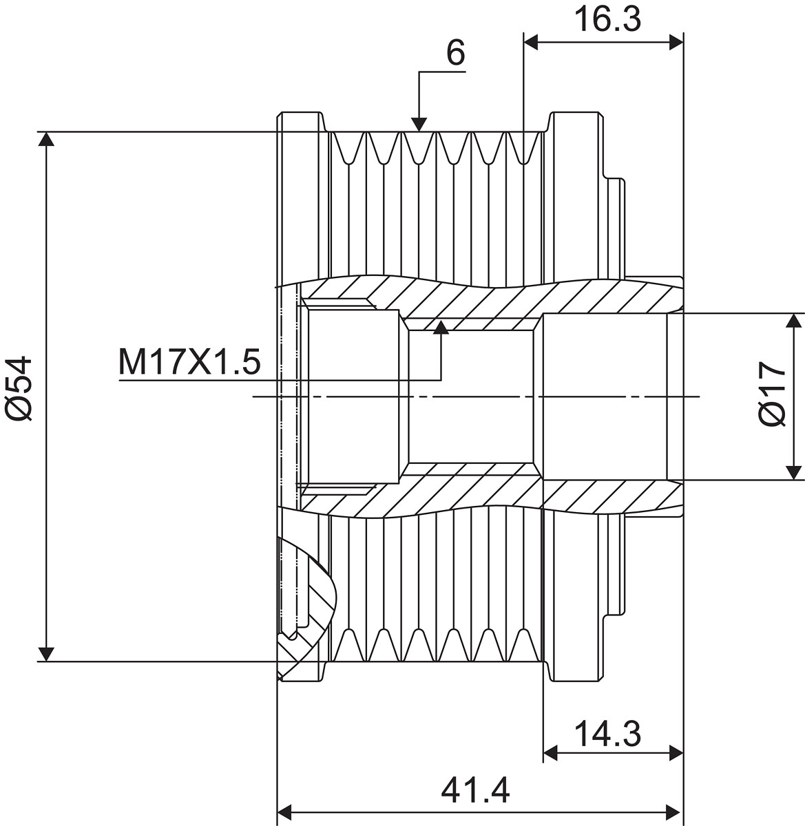 FREE WHEEL PULLEY_588045_03