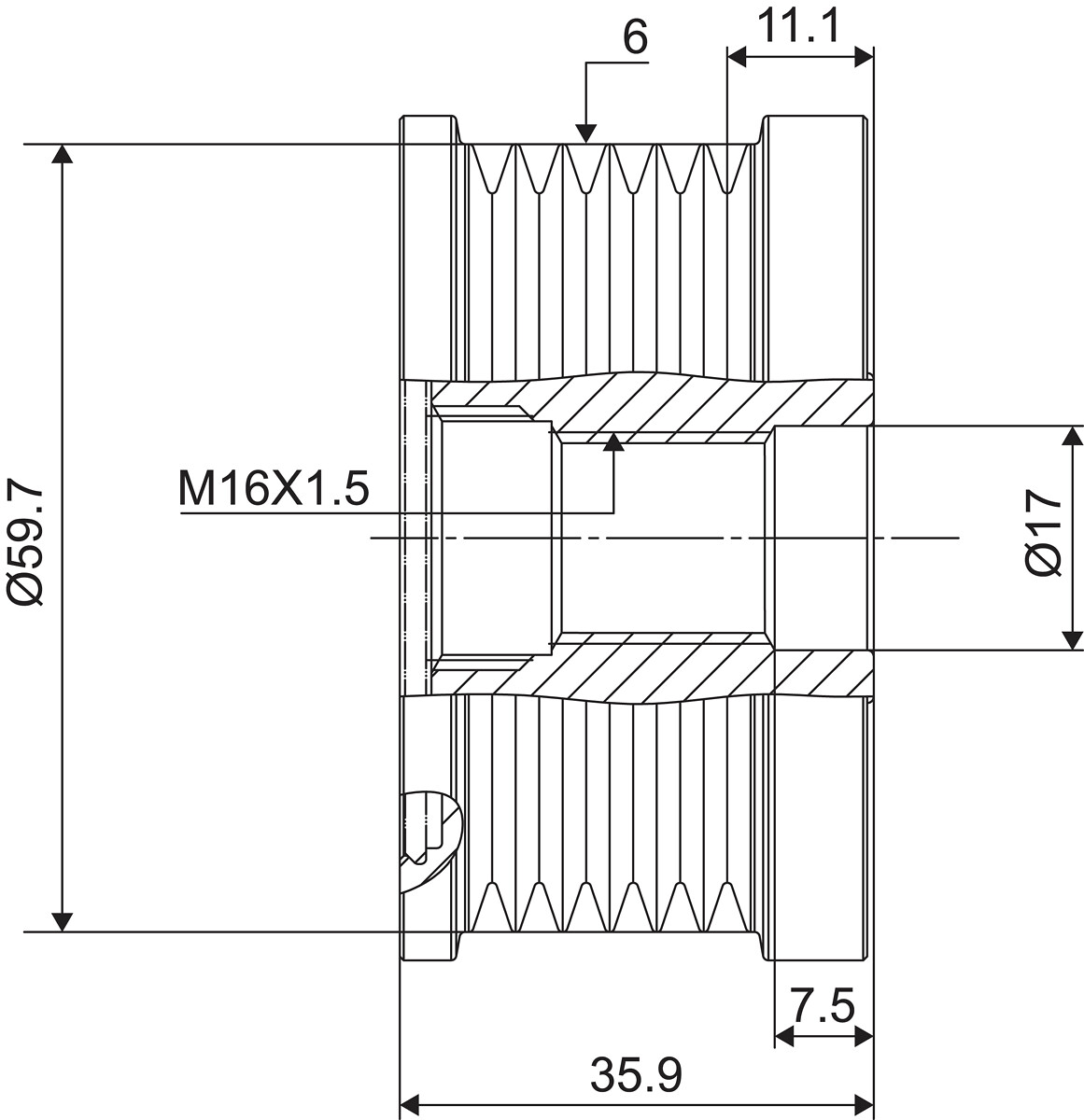 FREE WHEEL PULLEY_588046_03