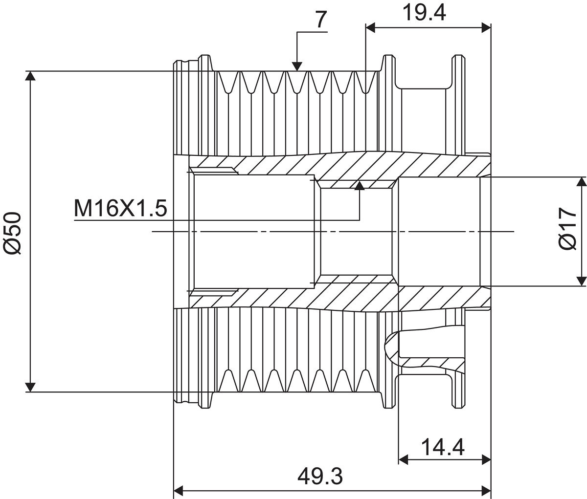 FREE WHEEL PULLEY_588049_03