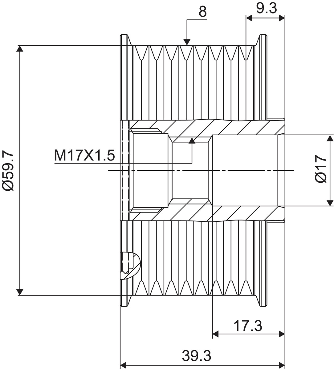 FREE WHEEL PULLEY_588053_03