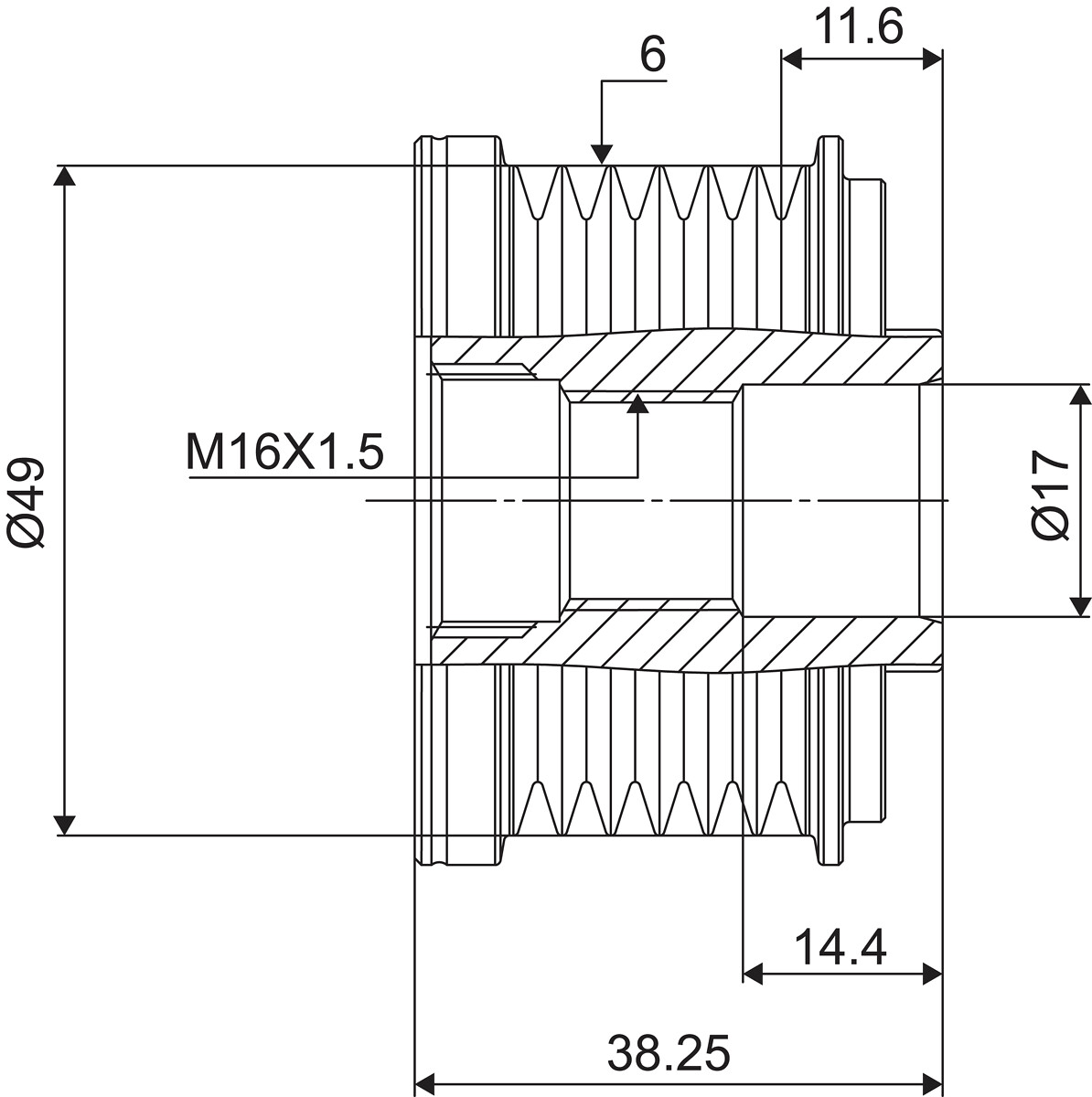 FREE WHEEL PULLEY_588055_03