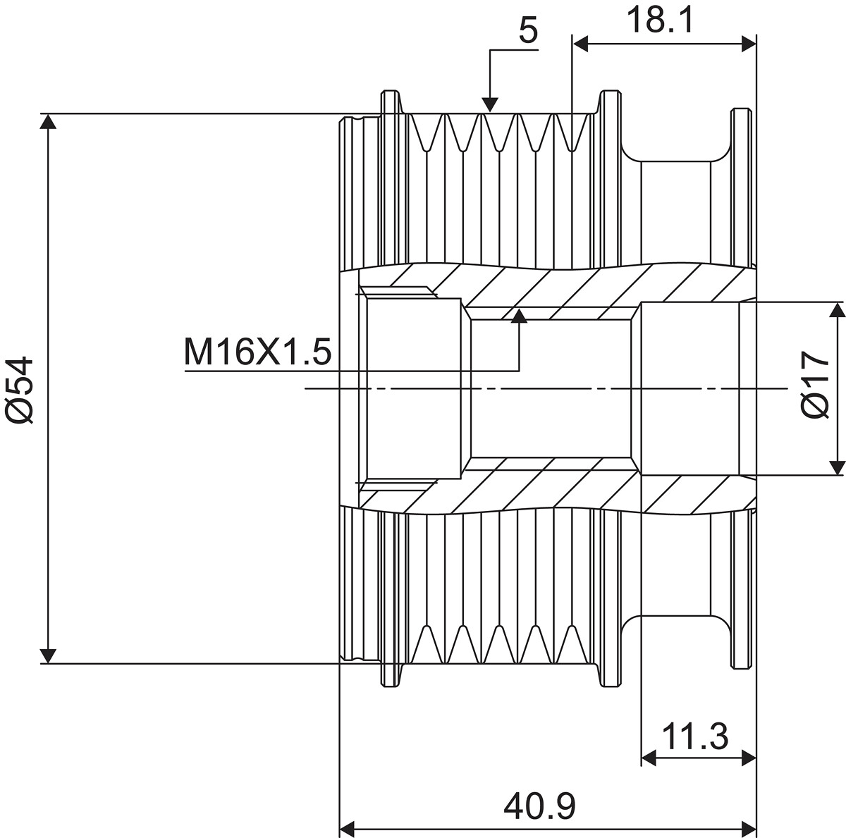 FREE WHEEL PULLEY_588064_03