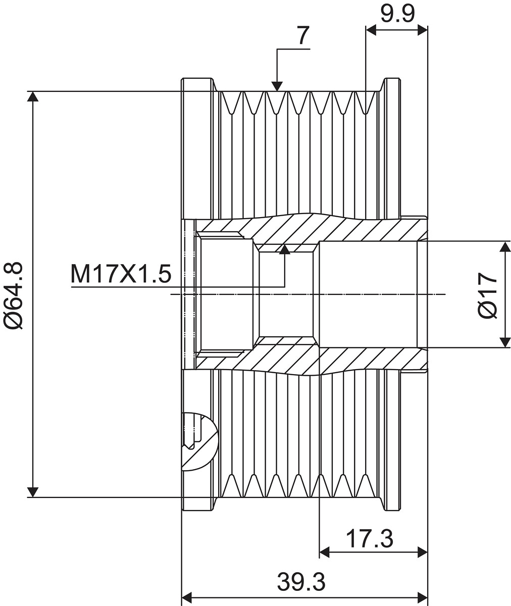 FREE WHEEL PULLEY_588069_03