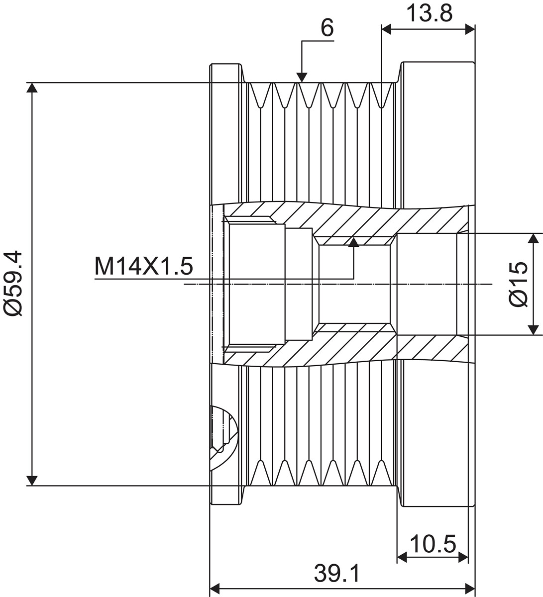 FREE WHEEL PULLEY_588076_03