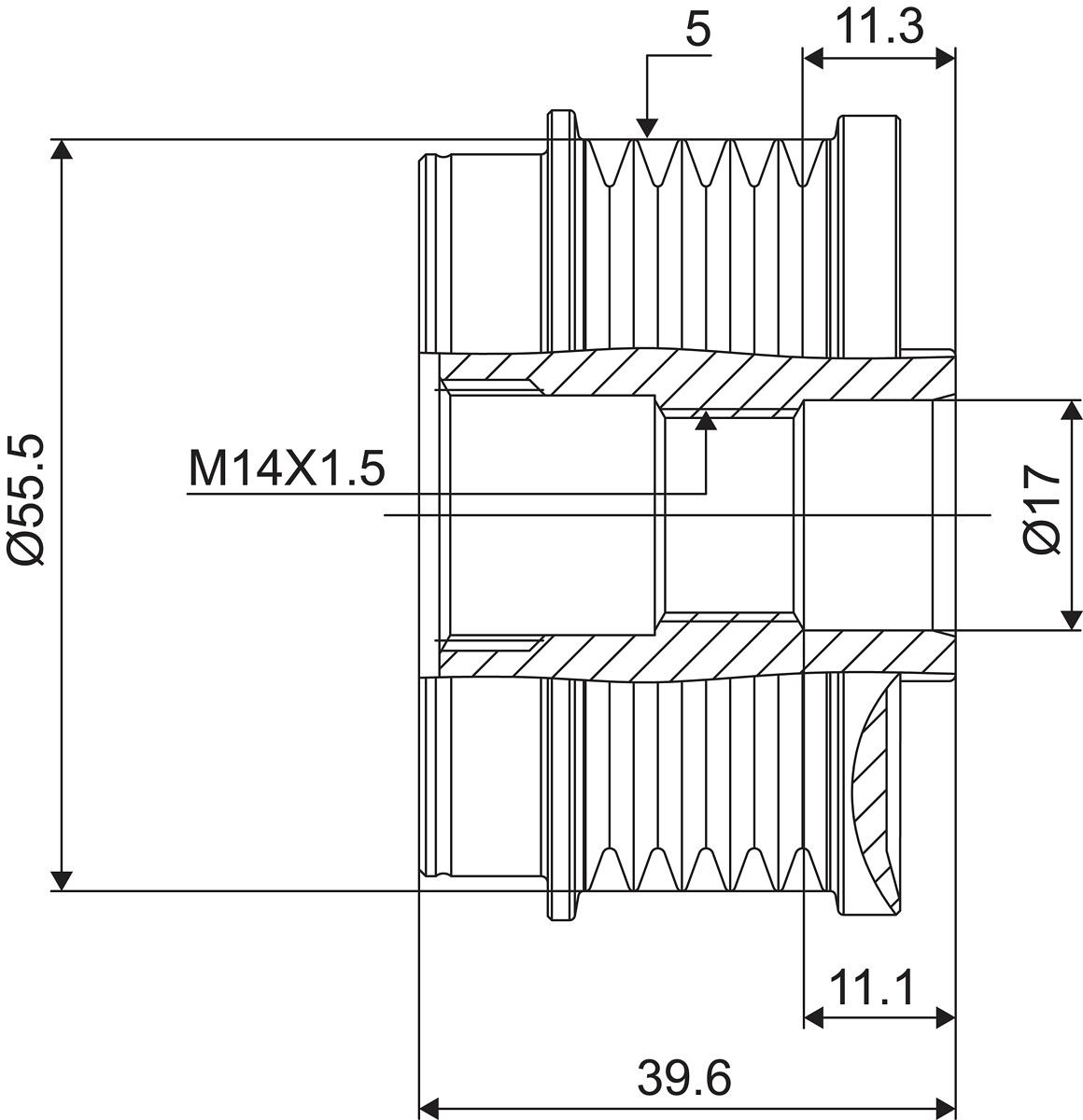 FREE WHEEL PULLEY_588086_03