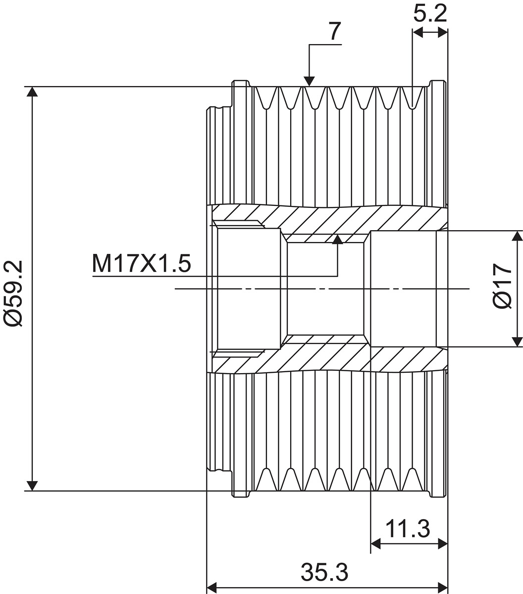 FREE WHEEL PULLEY_588088_03