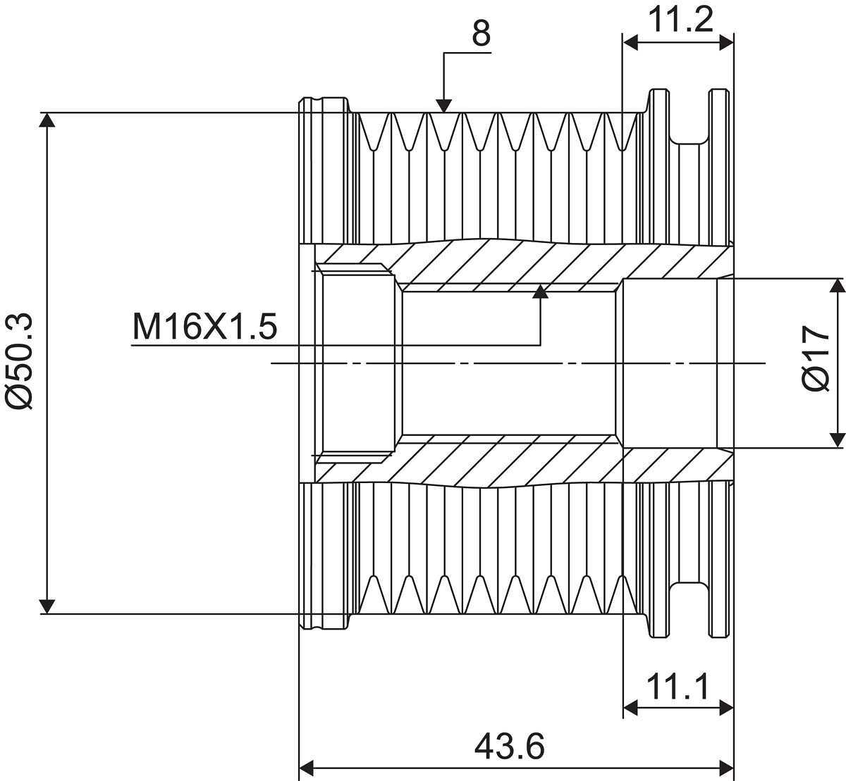 FREE WHEEL PULLEY_588090_03