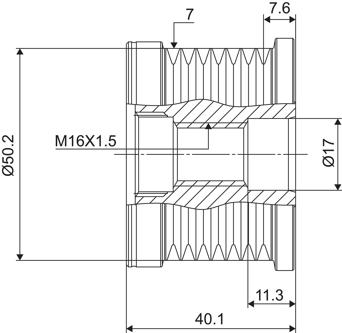 FREE WHEEL PULLEY_588100_03