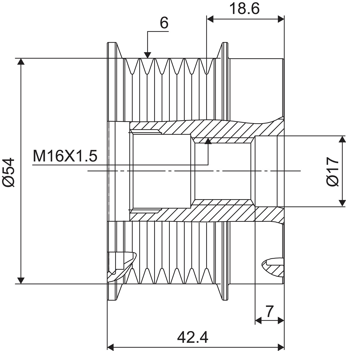 FREE WHEEL PULLEY_588126_03